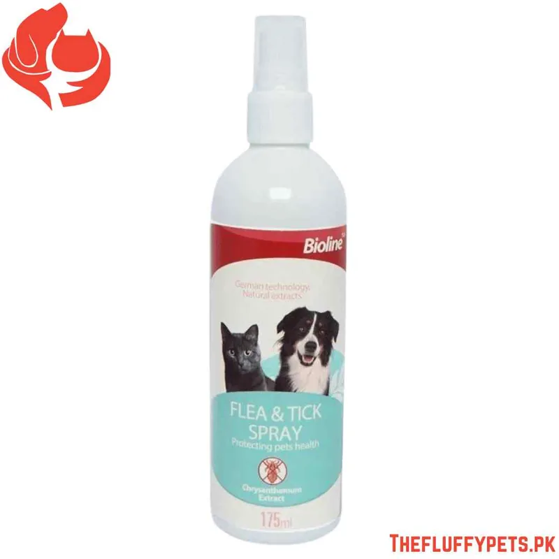 Bioline Flea and Tick Spray for Cats (175ml)